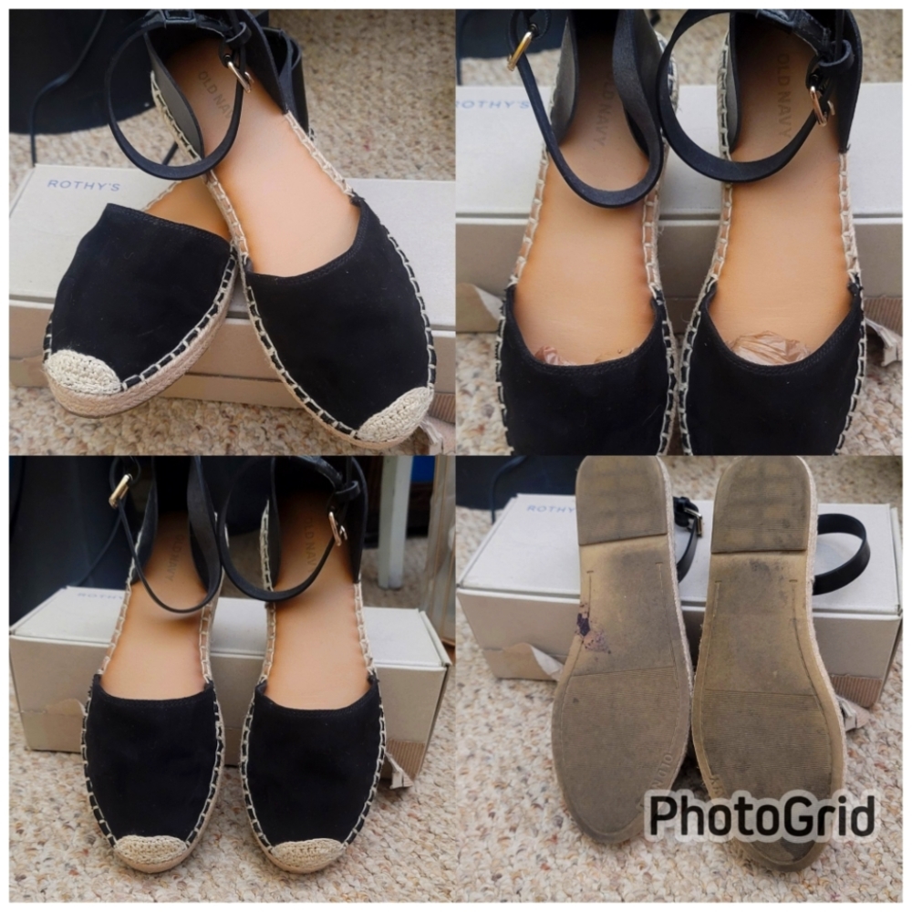 Old Navy Black flat espadrilles
